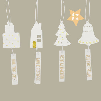 Räder Geschenkanhänger Frohe Weihnachten 4er-Set