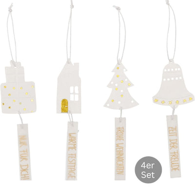 Räder Geschenkanhänger Frohe Weihnachten 4er-Set