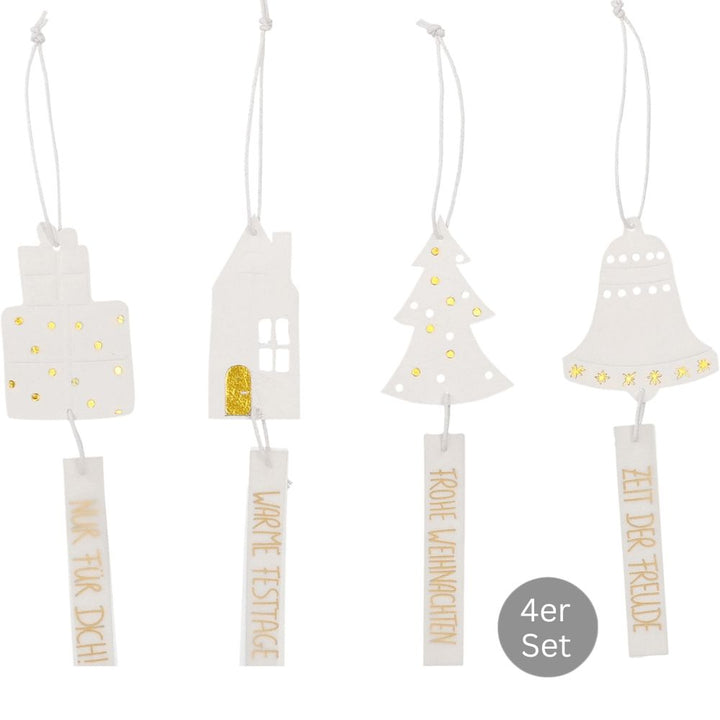 Räder Geschenkanhänger Frohe Weihnachten 4er-Set
