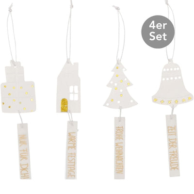 Räder Geschenkanhänger Frohe Weihnachten 4er-Set