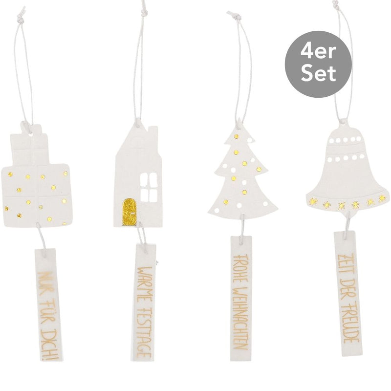 Räder Geschenkanhänger Frohe Weihnachten 4er-Set