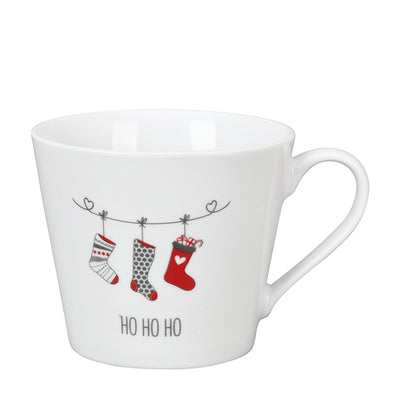 Krasilnikoff Happy Cup Ho Ho Ho Weiß