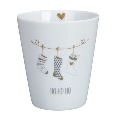 Krasilnikoff Happy Mug Christmas Stockings Weiß
