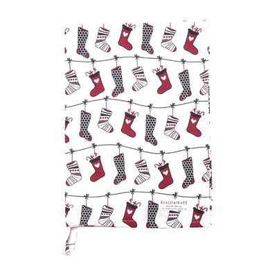 Krasilnikoff Geschirrhandtuch Christmas Stockings