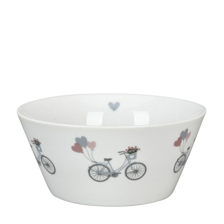 Krasilnikoff Bowl Fahrrad mit Luftballons