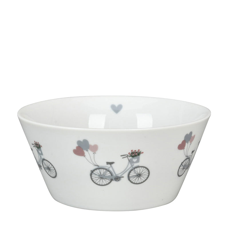 Krasilnikoff Bowl Fahrrad mit Luftballons