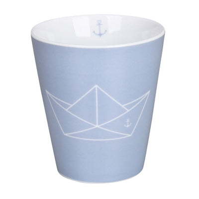 Krasilnikoff Happy Mug Papierboot Blaugrau