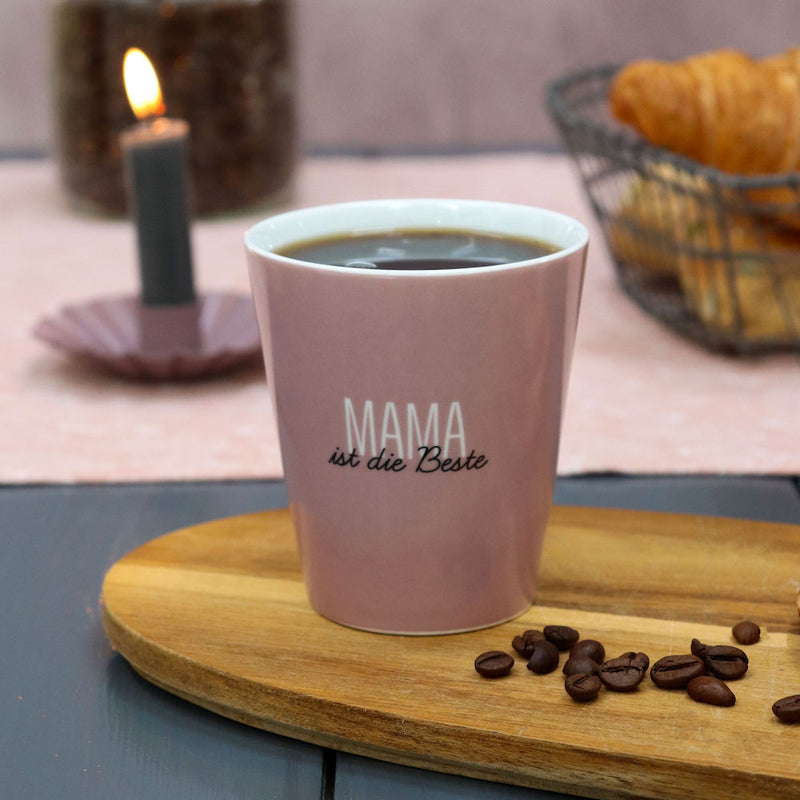 Krasilnikoff Happy Mug Mama die Beste Rosa