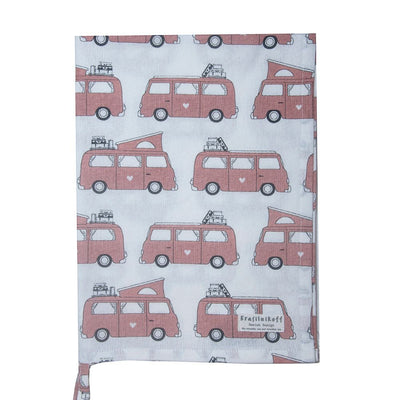 Krasilnikoff Geschirrhandtuch Autocamper rosa