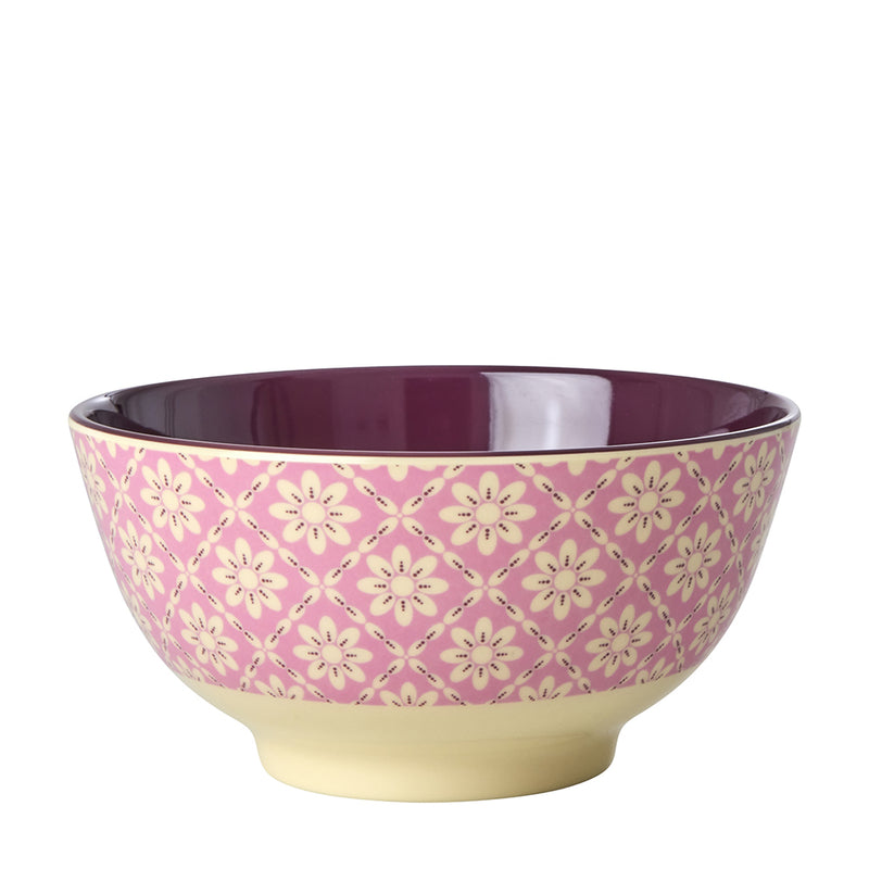 Rice Melamin Schüssel Graphic Flowers mittel