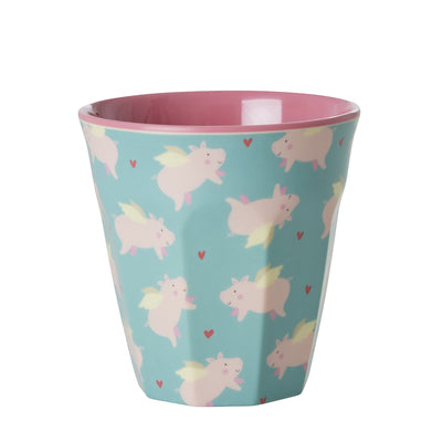 Rice Melamin Becher Flying Pig mittel