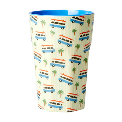 Rice Melamin Becher Blue Cars groß