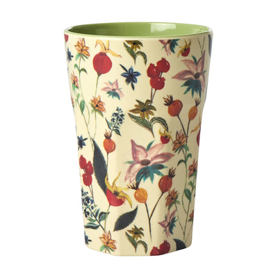 Rice Melamin Becher Winter Rosebuds groß