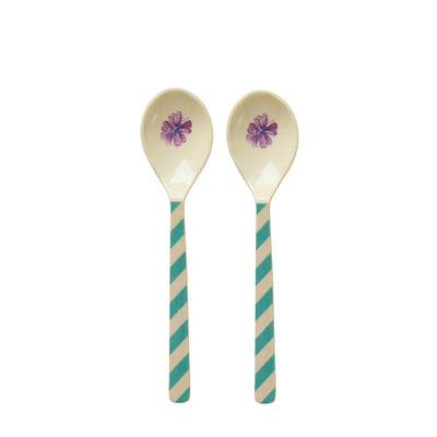Rice Melamin Teelöffel Arda Bloom 2er-Set