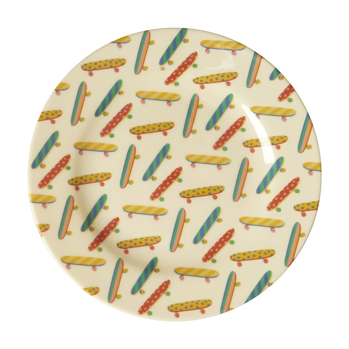 Rice Melamin Frühstücksteller Skateboard