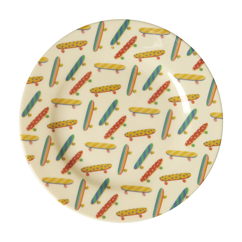 Rice Melamin Frühstücksteller Skateboard