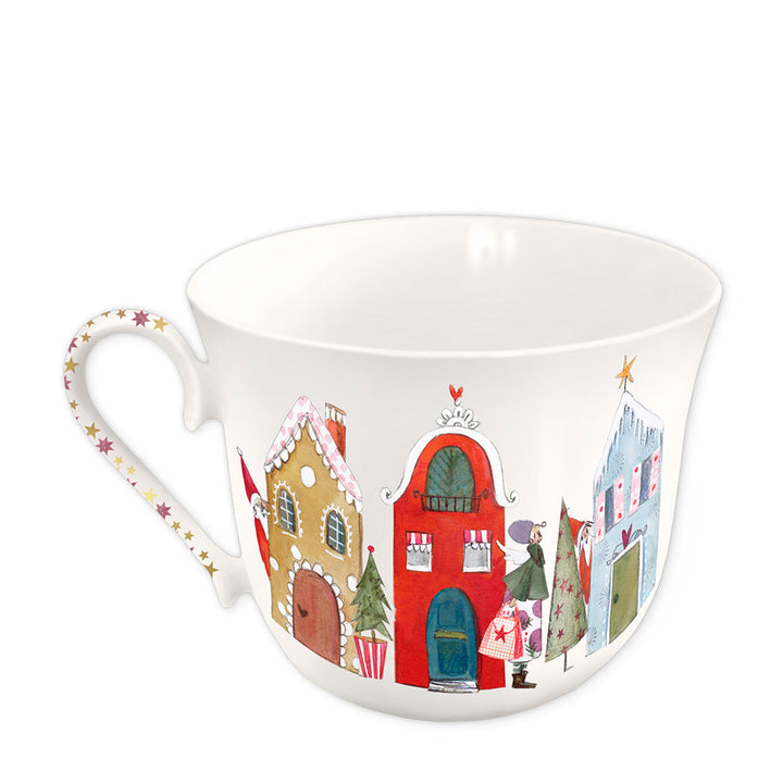 Weihnachtstasse Häuser