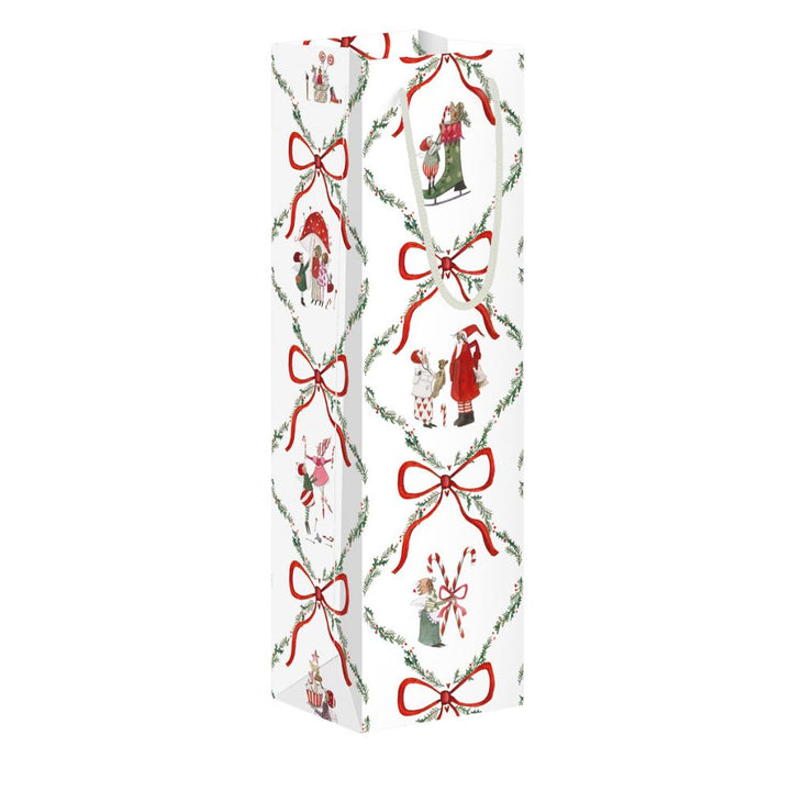 Geschenktüte für Flaschen Weihnachtswerkstatt