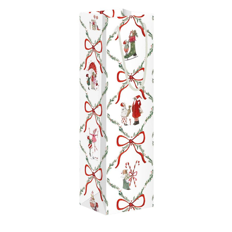 Geschenktüte für Flaschen Weihnachtswerkstatt
