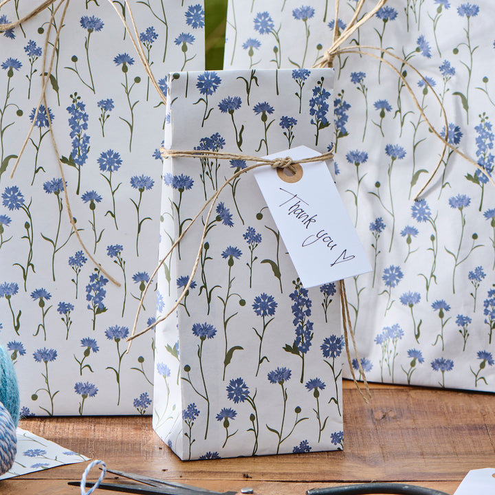 Ib Laursen Buntfalttüten Kornblumen 5er-Set klein