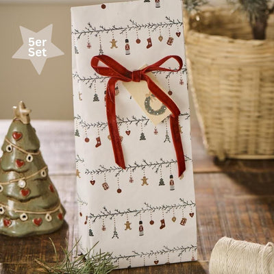 Ib Laursen Buntfalttüten My Nostalgic Christmas 5er-Set lang