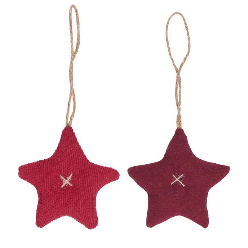Ib Laursen Sterne Thilda zum Hängen 2er-Set rot