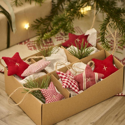 Ib Laursen Sterne Thilda zum Hängen 2er-Set rot