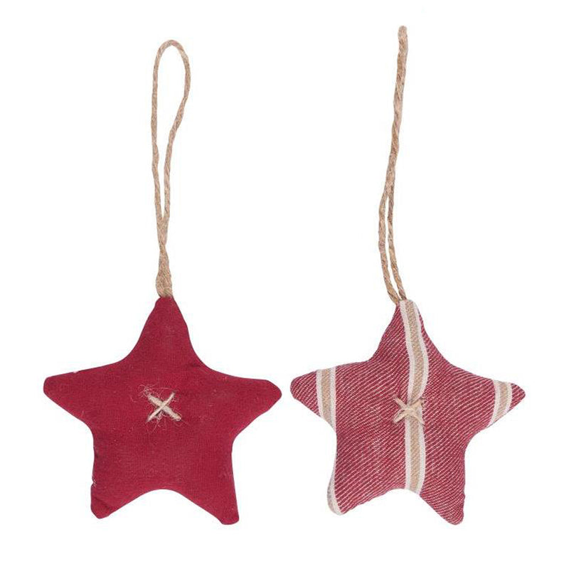 Ib Laursen Sterne Tona zum Hängen 2er-Set rot