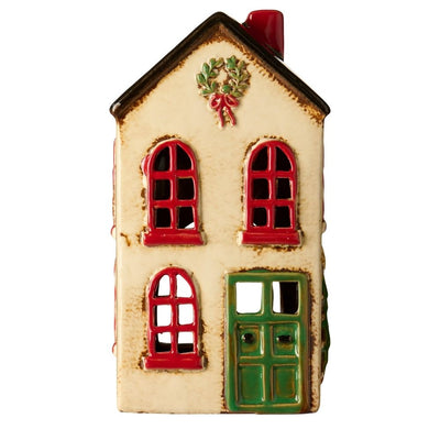 Ib Laursen Teelicht-Haus Stillenat Kranz beige