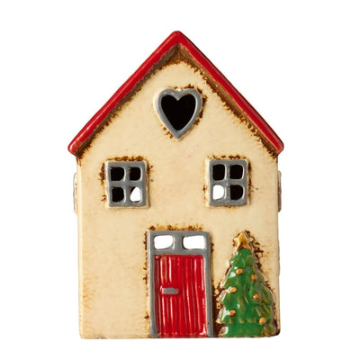 Ib Laursen Teelicht-Haus Stillenat Tannenbaum beige
