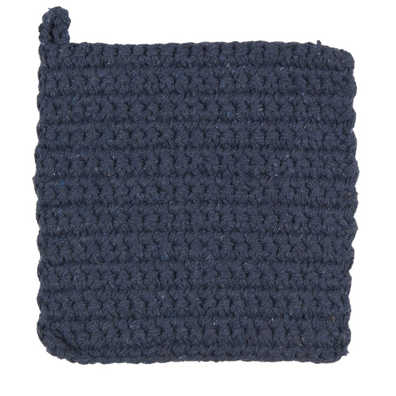 Ib Laursen Topflappen Midnight Blue gehäkelt