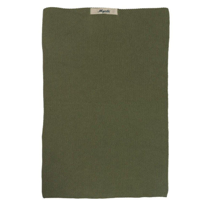 Ib Laursen Handtuch Mynte olive gestrickt