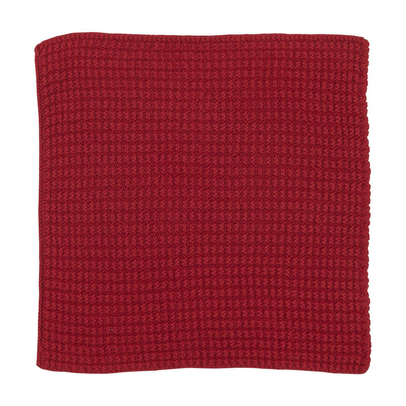 Ib Laursen Spüllappen gestrickt rot