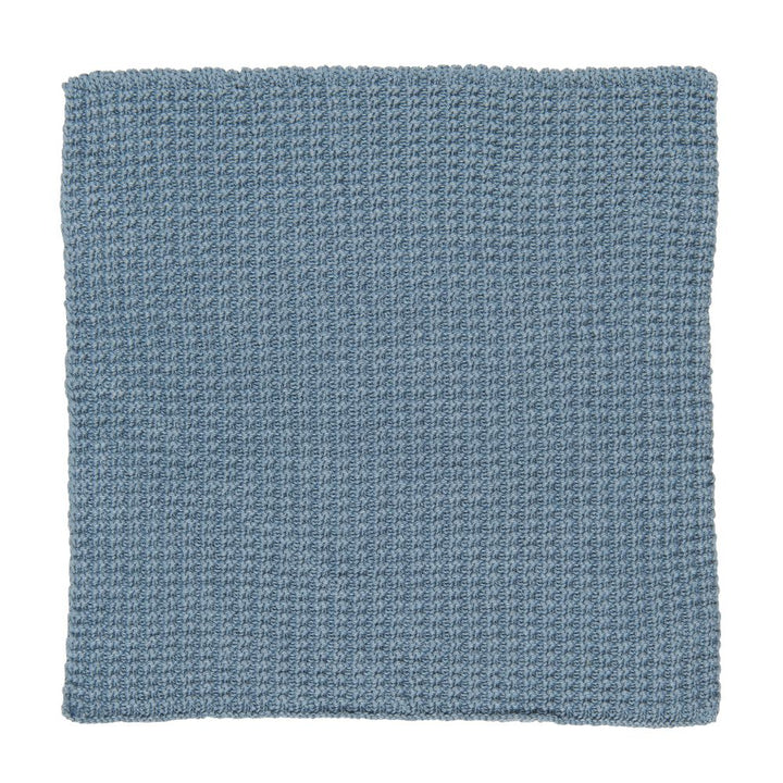 Ib Laursen Spüllappen staubig blau gestrickt