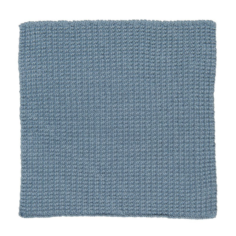 Ib Laursen Spüllappen staubig blau gestrickt