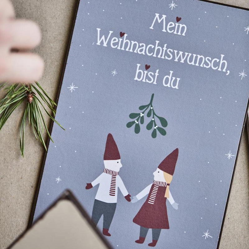 Ib Laursen Metallschild Mein Weihnachtswunsch bist du