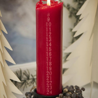 IB Laursen Weihnachtskerze 1 - 24 rot