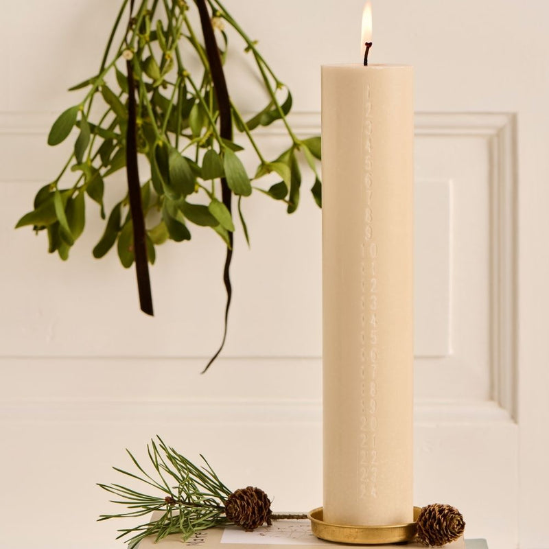 Ib Laursen Weihnachtskerze 1 - 24 naturfarben