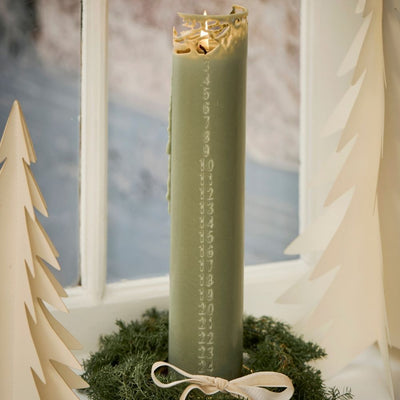Ib Laursen Weihnachtskerze 1 - 24 grün