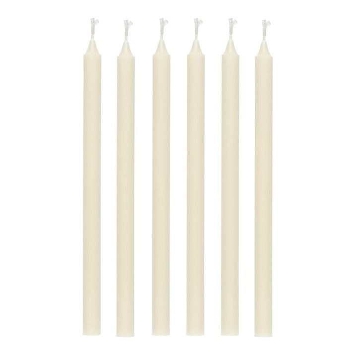 Ib Laursen Stabkerzen Hege schmal cremefarben 6er-Set