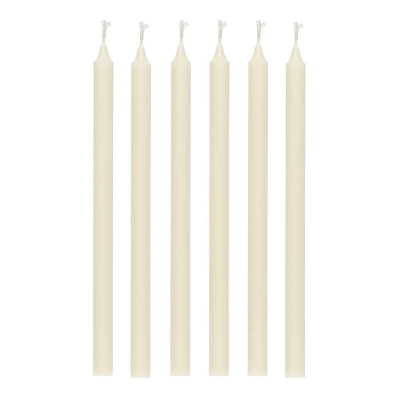 Ib Laursen Stabkerzen Hege schmal cremefarben 6er-Set