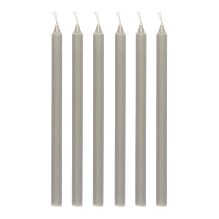 Ib Laursen Stabkerzen Hege schmal French Grey 6er-Set