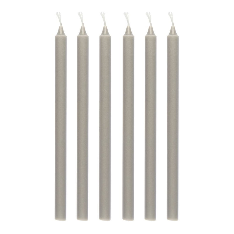 Ib Laursen Stabkerzen Hege schmal French Grey 6er-Set