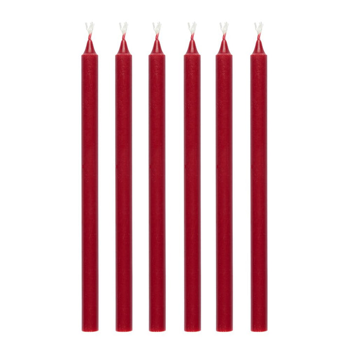 Ib Laursen Stabkerzen Hege schmal rot 6er-Set