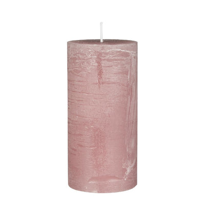 Ib Laursen Stumpenkerze rustikal malve 14 cm