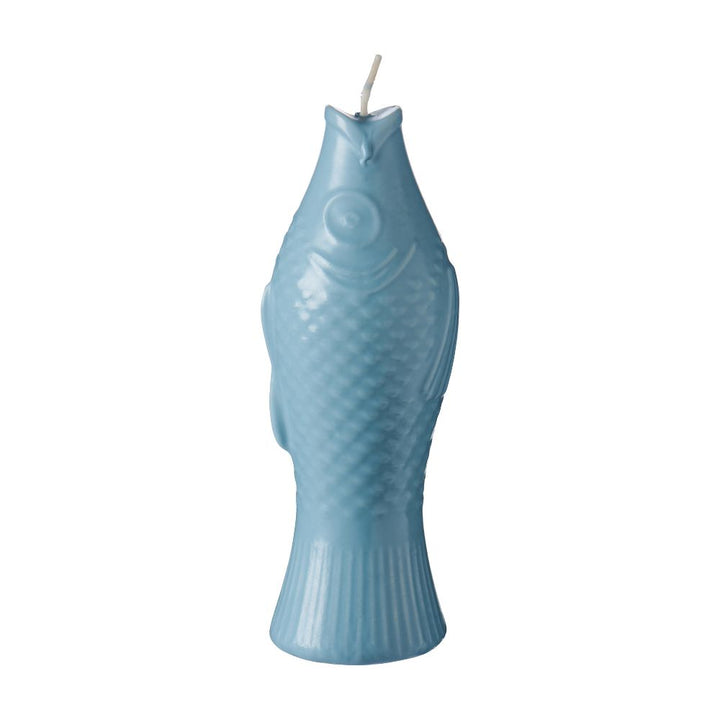 Ib Laursen Fisch Kerze staubig blau
