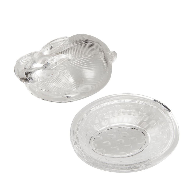 Ib Laursen Glas Hase mit Deckel