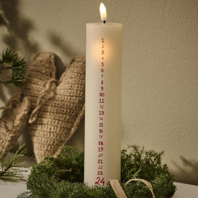 IB Laursen LED Weihnachtskerze 1 - 24 weiß