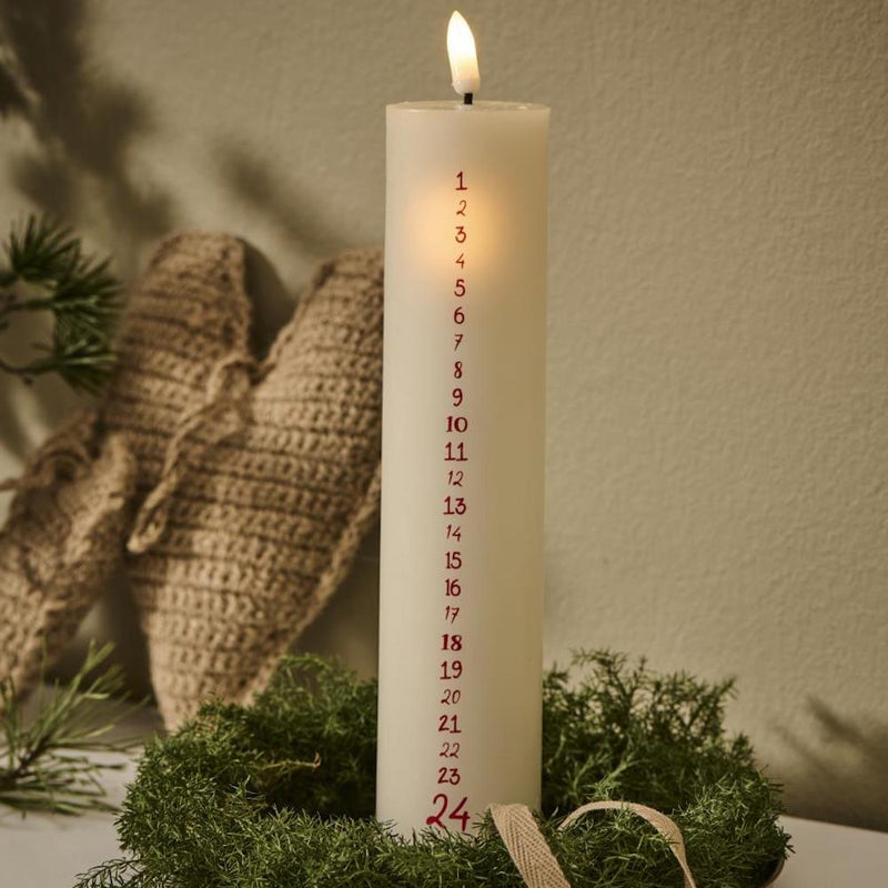 IB Laursen LED Weihnachtskerze 1 - 24 weiß
