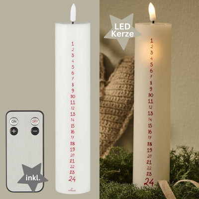 IB Laursen LED Weihnachtskerze 1 - 24 weiß